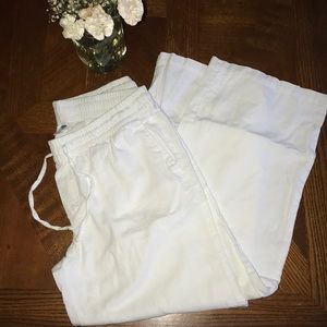 Old navy white linen pants